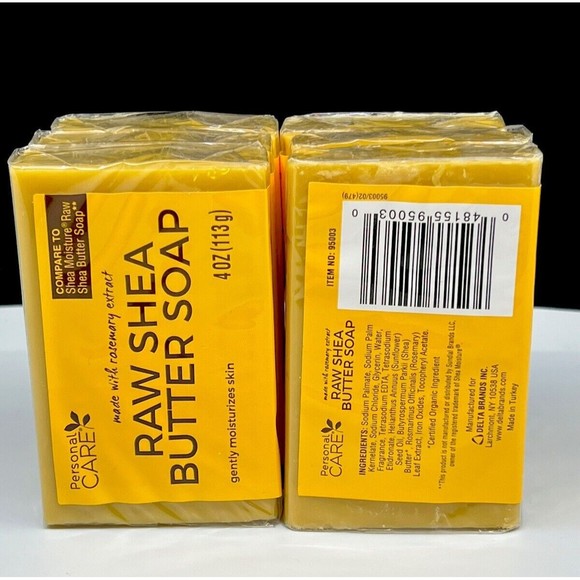Raw Shea Butter Soap Rosemary Extract 4oz Compare to Shea Moisture - Picture 2 of 6